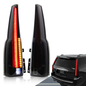 Top Gear Motors 2015-2020 Cadillac Escalade Left and Right Clear LED Tail Light Assembly Pair