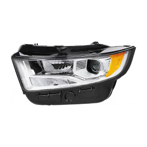 Top Gear Motors Halogen Headlight Assembly Driver Side Left Chrome Housing for 2015-2018 Ford Edge SE/SEL/TITANIUM
