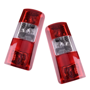 Top Gear Motors Red Clear Halogen Tail Light Pair for 2010-2013 Ford Transit Connect