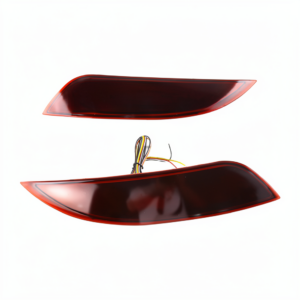 Top Gear Motors LED Tail Light Reflector Pair Driver and Passenger Side for 2015-2018 FORD Focus Red Lens