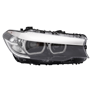 Top Gear Motors Black LED Headlight Passenger Right Side for 2017-2020 BMW G30/530i/540i/M5 Clear Lens