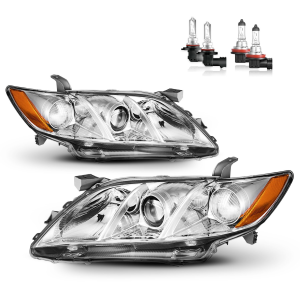 2007-2009 Toyota Camry Chrome Headlights, Left & Right Pair
