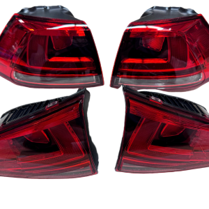 Top Gear Motors 2016 VW Golf GTI / Golf GTI MK7 Euro Darkened Tail Light Set Smoked LED Left and Right Pair Rear