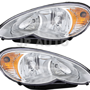 Top Gear Motors Halogen Halo Headlight Pair Driver and Passenger Side for 2006-2010 CHRYSLER PT Cruiser Clear Lens