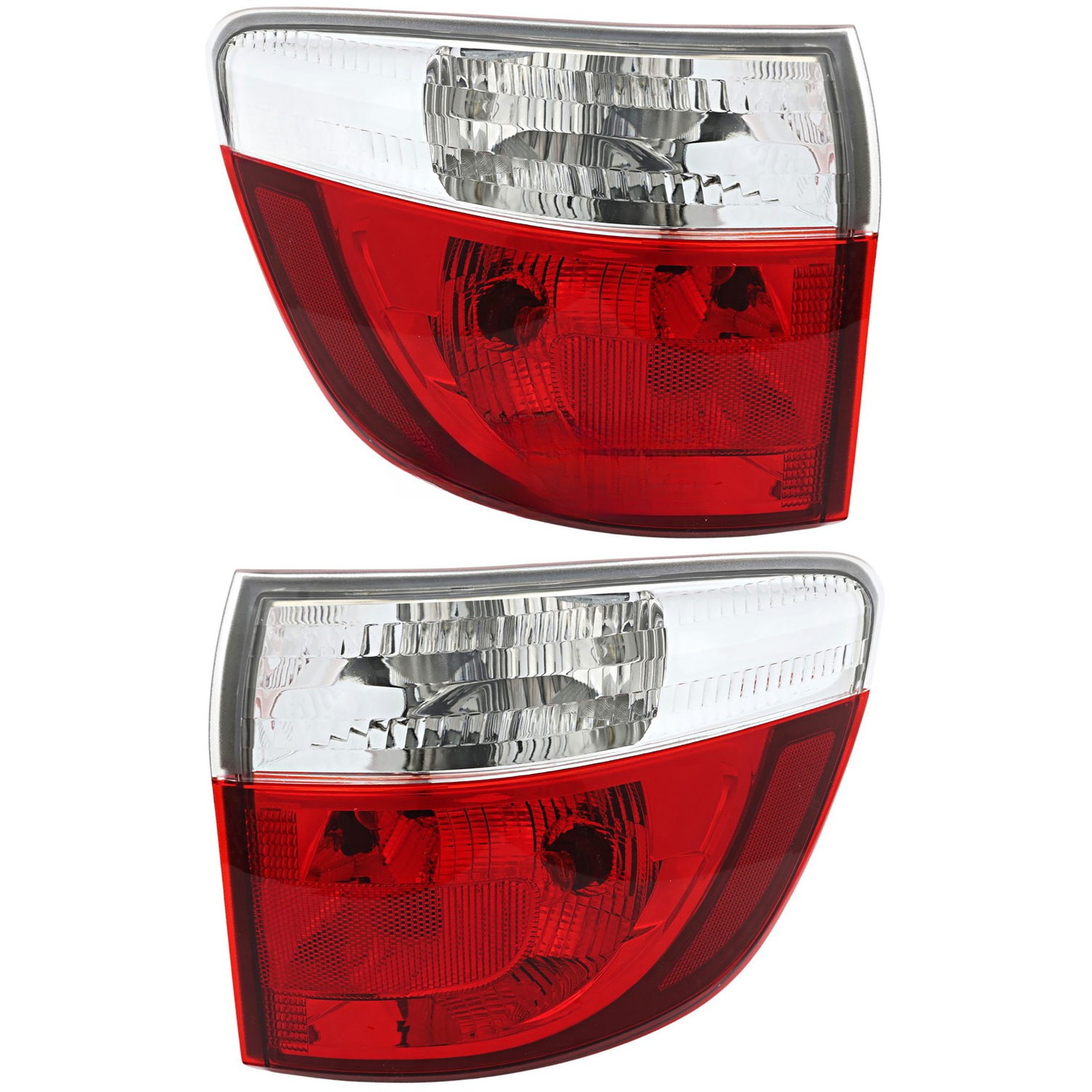 Top Gear Motors Halogen Tail Light Pair Driver and Passenger Side for 2011-2013 DODGE Durango Red Lens