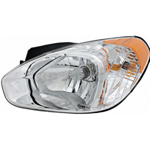 Top Gear Motors Halogen Headlight Driver Left Side for 2007-2011 HYUNDAI Accent Clear Lens