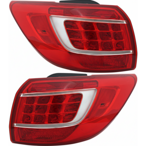 Top Gear Motors Halogen Tail Light Pair Driver and Passenger Side for 2011-2013 KIA Sportage Red Lens