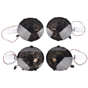 Top Gear Motors Black LED Tail Light Pair Driver and Passenger Side for 2005-2013 CHEVROLET Corvette/c6 Red Lens