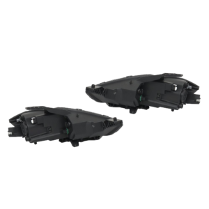 Top Gear Motors Halogen Projector Headlight Assembly Pair Left and Right for 2013-2016 Dodge Dart Black Housing Clear Lens