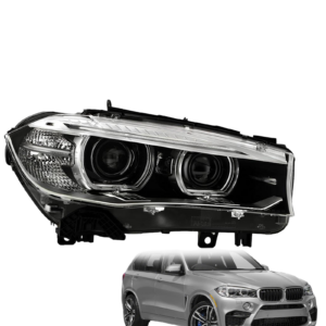 Top Gear Motors Black HID Headlight Passenger Right Side for 2014-2019 BMW F15/x5/x6 Clear Lens