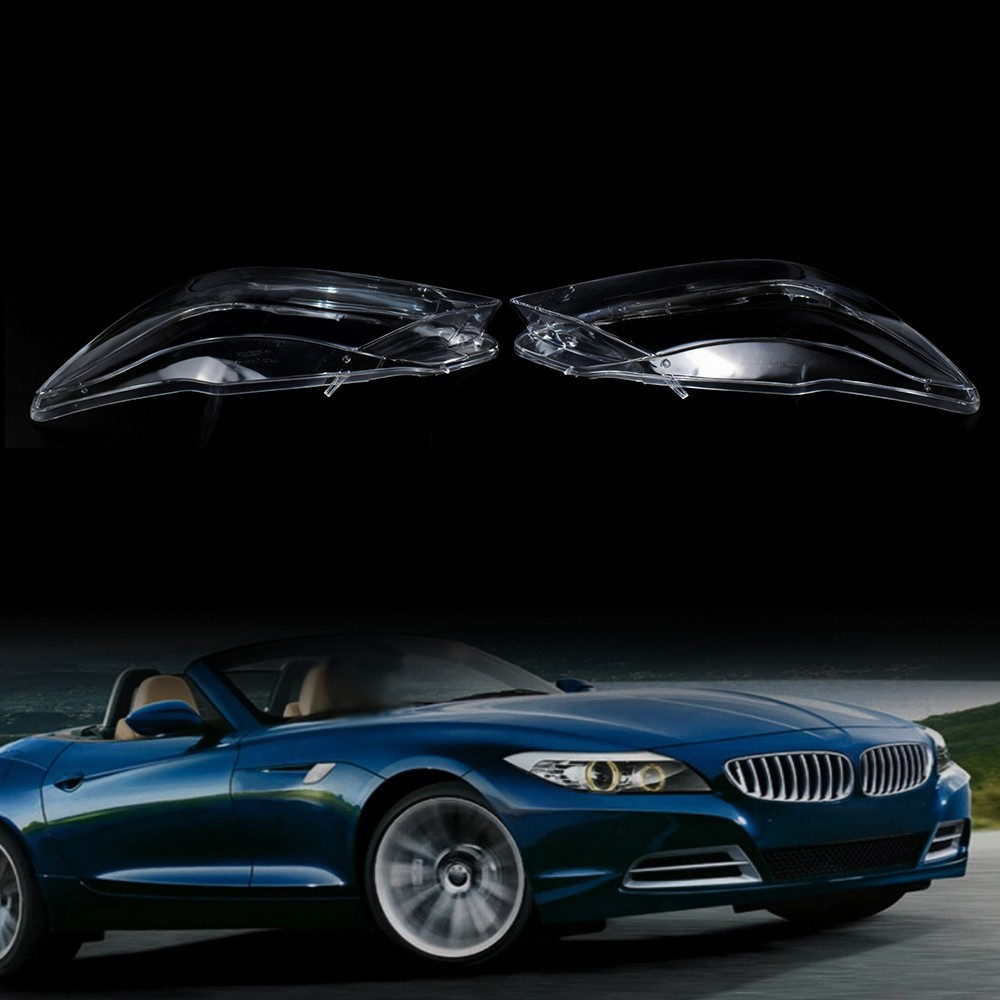 Top Gear Motors Clear Left & Right Headlight Lens Cover Pair for 2009-2016 BMW Z4 E89