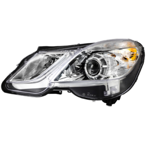 Top Gear Motors Chrome Halogen Projector Headlight Driver Left Side for 2010-2013 Mercedes-benz E-class Clear Lens