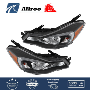 Top Gear Motors Halogen Headlight Pair Driver and Passenger Side for 2013-2016 SUBARU Crosstrek Clear Lens