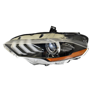 Top Gear Motors Left LED DRL Headlight Assembly for Ford Mustang 2018–2020 Driver Black Housing Clear Lens