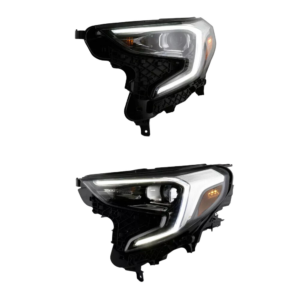 Top Gear Motors HID/Xenon Headlight Assembly Pair Left and Right for 2018-2021 GMC Terrain Chrome Housing Clear Lens