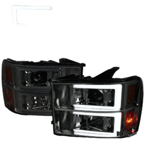 Top Gear Motors Halogen Chrome Headlight Assembly Pair for 2007-2013 GMC Sierra 1500/2500HD/3500HD
