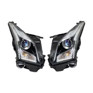 Top Gear Motors Halogen Projector Chrome Headlight Assembly Pair for Cadillac ATS 2013–2018