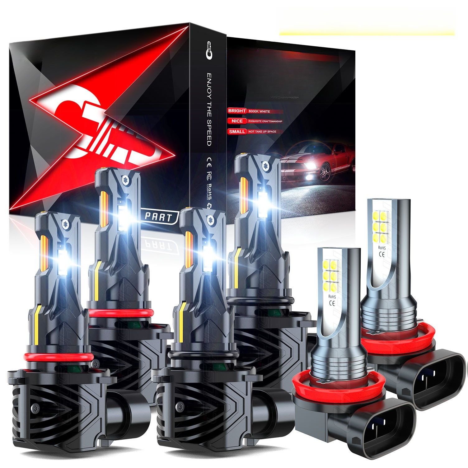 Top Gear Motors LED Headlight Bulb Kit for 2015-2020 CHEVROLET Suburban - Image 4