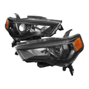 Top Gear Motors Halogen Projector Headlight Pair Left and Right for Toyota 4Runner 2014–2020 Black Housing Amber Corner Clear Lens