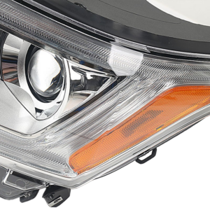 Top Gear Motors Halogen Projector Chrome Headlight Assembly Pair Left and Right for GMC Acadia 2017–2019 LED DRL Clear Lens