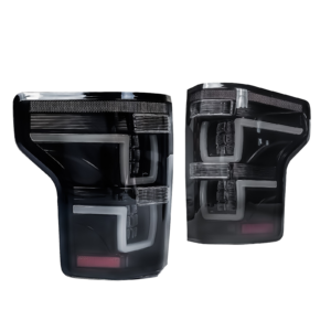 Top Gear Motors LED Tail Lights for 2015-2020 Ford F-150 Clear Lens Rear Lamp Assembly Left + Right Pair