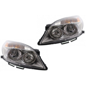 Top Gear Motors Halogen Headlight Pair Driver and Passenger Side for 2007-2010 SATURN Aura Clear Lens