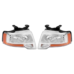 Top Gear Motors 2015-2017 Ford Expedition Left and Right Reflector Halogen Headlight Assembly Pair
