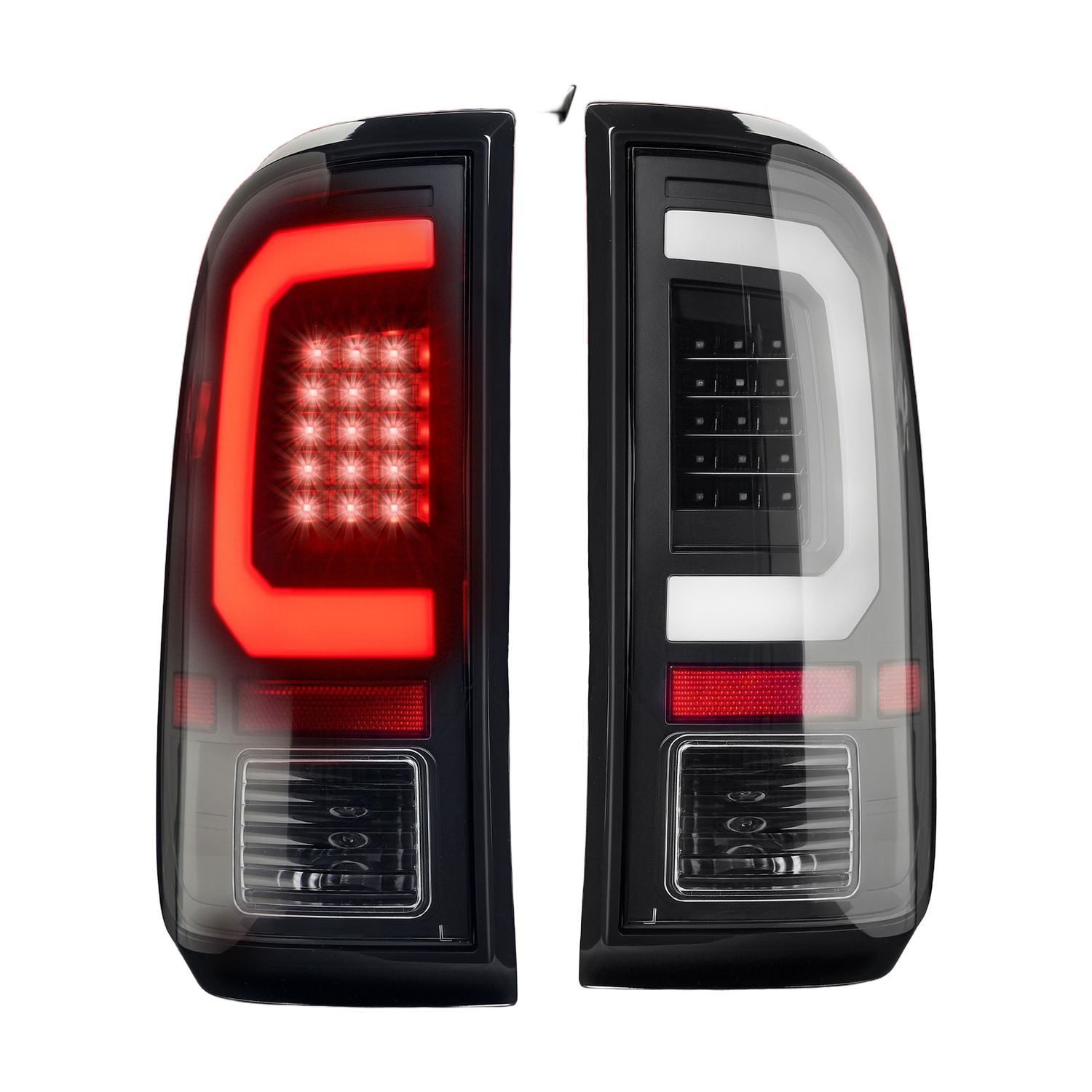Top Gear Motors of Black LED Taillights for 2008-2016 Ford F-550, Left & Right