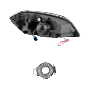 Top Gear Motors Black LED Projector Headlight Pair Driver and Passenger Side for 2005-2010 PONTIAC Pursuit Clear Lens