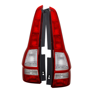 Top Gear Motors Chrome Taillight Assembly Pair Left and Right for Honda CR-V 2007–2011 Red Clear Lens Direct Replacement