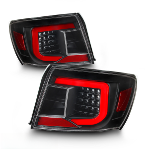 Top Gear Motors LED Tail Light Assembly Pair Left and Right for 2008–2011 Subaru Impreza and WRX Sedan Black Housing Clear Lens
