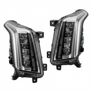 Top Gear Motors Projector LED Chrome Headlights Pair for 2007-2014 CADILLAC Escalade ESV