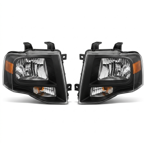 Top Gear Motors Black Factory Style Headlight Assembly Pair Left and Right for 2007–2014 Ford Expedition Direct Replacement