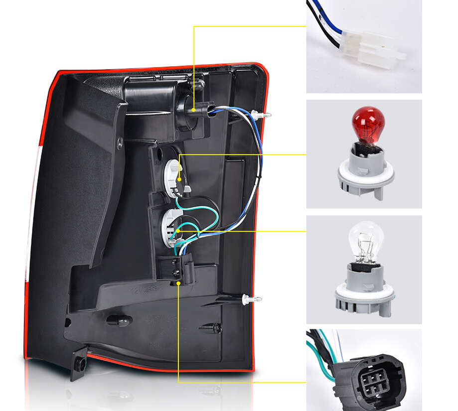 Top Gear Motors Pair LED Left and Right Tail Light Assembly for 2011 2016 CHRYSLER Town and Country - Image 3
