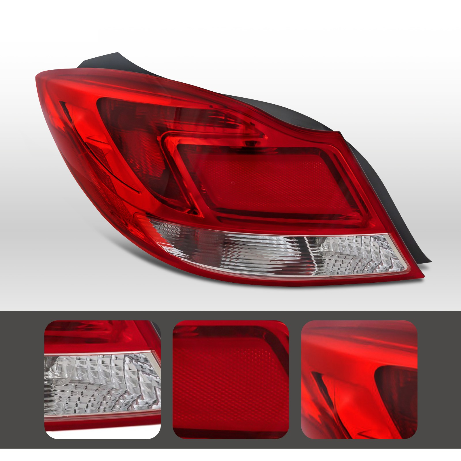 Top Gear Motors Halogen Tail Light Driver Left Side for 2011-2013 BUICK Regal Red Lens - Image 3