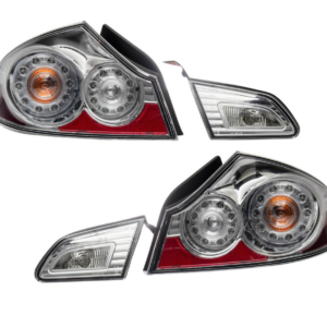 Top Gear Motors LED Tail Light Pair Driver and Passenger Side for 2007-2015 INFINITI G35/g25/g37/q40 Red Lens