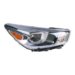 Top Gear Motors Black Halogen Headlight Passenger Right Side for 2018-2020 KIA Rio Clear Lens