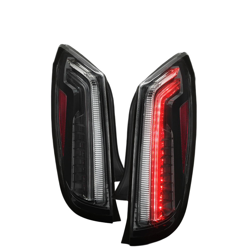 Clear Lens Black Housing LED Tail Lights for 2013-2017 Cadillac XTS Left+Right