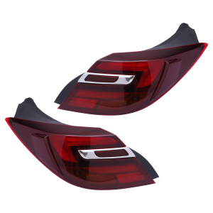 Top Gear Motors Red LED Tail Light Pair Driver and Passenger Side Outer for 2014-2017 BUICK Regal Red Lens