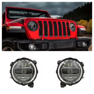 LED Headlights for 2018-2023 Jeep Wrangler Gladiator JL Headlamps Left+Right