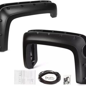 Black Textured Fender Flares For 2014-2018 Silverado 2500HD 3500HD 5.8' Bed 4PCS