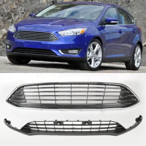 Fit 2015-2018 Ford Focus Front Bumper Upper Grille & Lower Valance Panel New