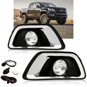 For 2015-2020 Chevy Colorado Bumper Fog Lights Driving Lamps Left+Right Side