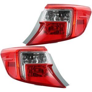Top Gear Motors Outer Tail Light Assembly for Toyota Camry 2012–2014 Rear Left and Right Driver and Passenger Side Replacement Pair