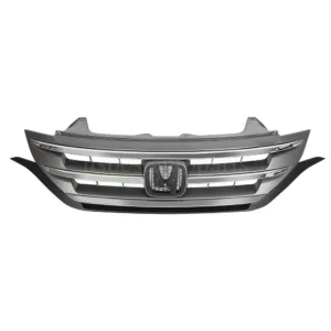 Front Bumper Upper Grille Grill w/Chrome Trim For 2012 2013 2014 Honda CRV CR-V