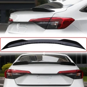 For 2021 2022 2023 Honda Civic Si Style Glossy Black Sport Trunk Spoiler Wing