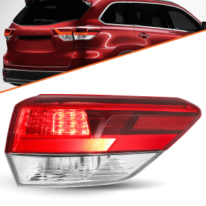 Top Gear Motors Tail Light for Toyota Highlander 2017–2019 Rear Outer Right Passenger Side Lamp Assembly