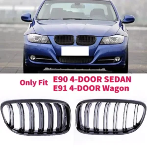 Front Shiny Grille Kidney Grille For BMW 3 Series E90 320i 325i 4 Door 09-12