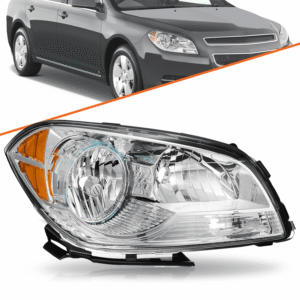 Top Gear Motors Headlight for Chevy Malibu 2008–2012 Halogen Passenger Right Side Headlamp Assembly