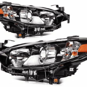 Top Gear Motors Headlight Assembly Pair for 2014-2017 Mazda 6 Black Housing Left and Right